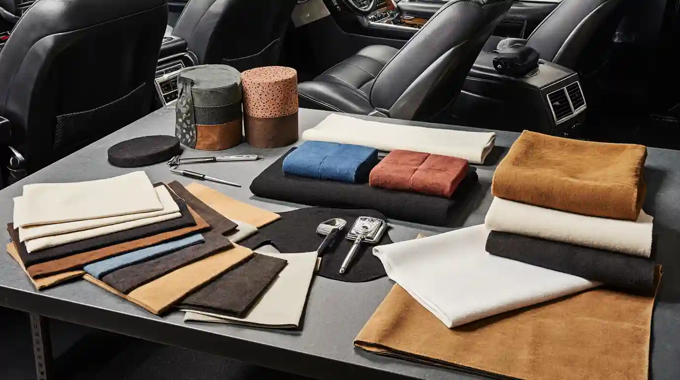 tissus pour le plafond d'une voiture ancienne